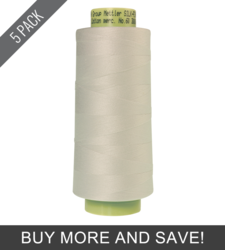 White (9160-2000) - Silk Finish Cotton 60wt - 3000 Yards (5 Pack)