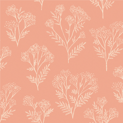 Tiny Buds Sketch in Coral
