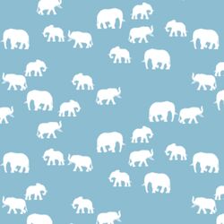 Elephant Silhouette in Breeze
