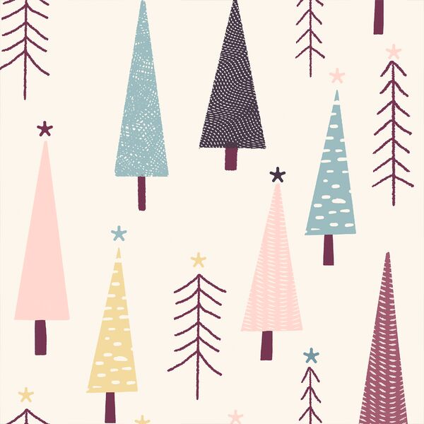 Large Frosty Forest in Winter Garden