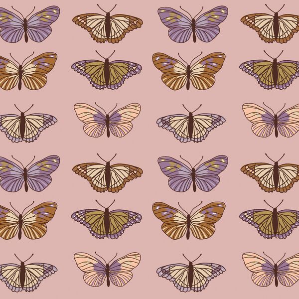 Winged Garden in Vintage Rose