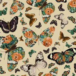 Autumn Butterfly in Soft Taupe