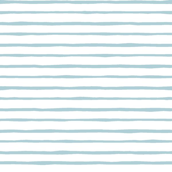 Artisan Stripe in Powder Blue on White