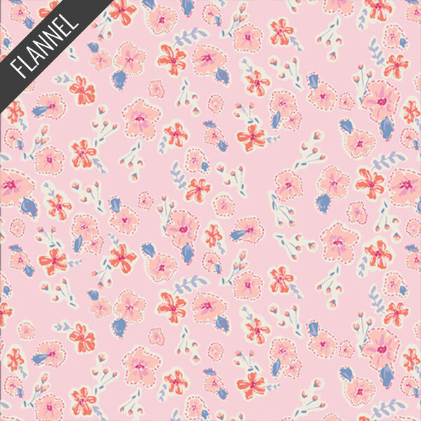 Sweetly Sewn Flannel in Posie