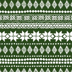 Fair Isle Sweater in Holly Green