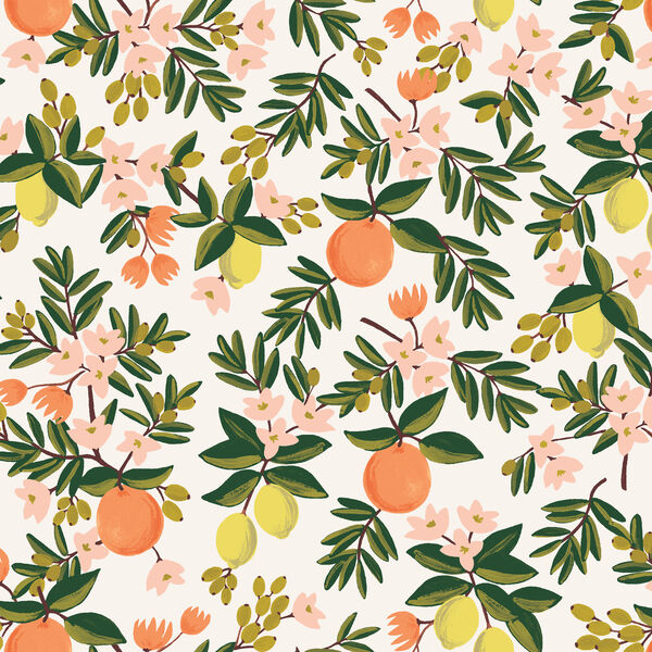 Citrus Floral in Cream