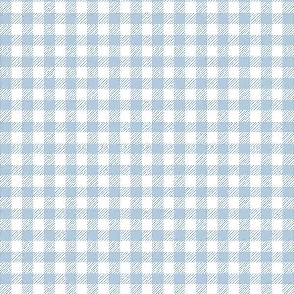 Small Buffalo Plaid in Sky