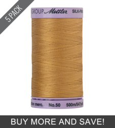 Honey (9104-10635) - Silk Finish Cotton 50wt - 547 Yards (5 Pack)