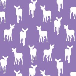Fawn Silhouette in Amethyst