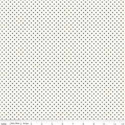 Swiss Dot in Black on Le Crème