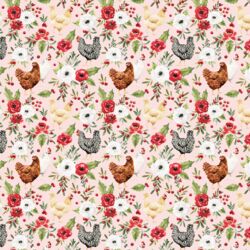 Little Festive Chickens in Pink