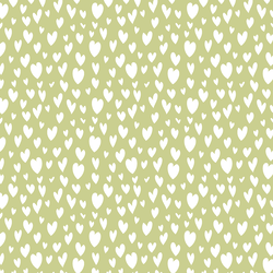 Hearts in Light Green