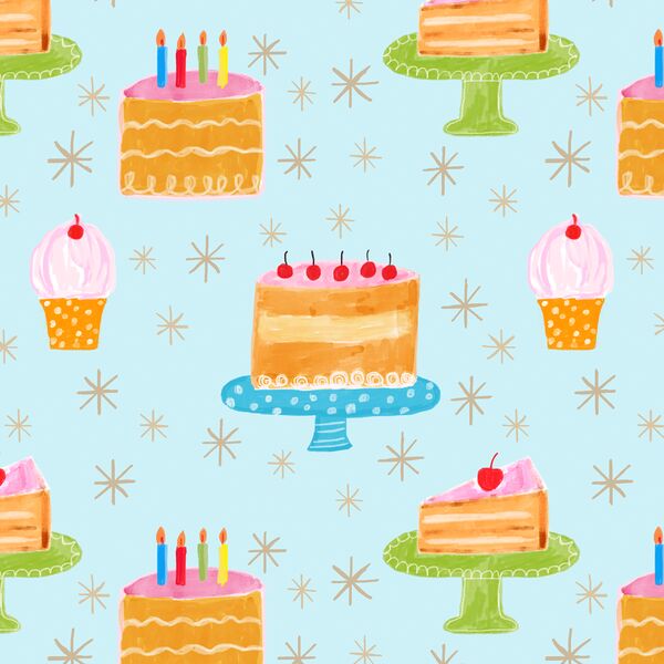 Eat Cake in Light Blue