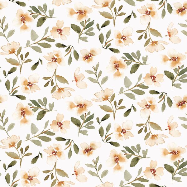 Golden Specter Floral in Alabaster
