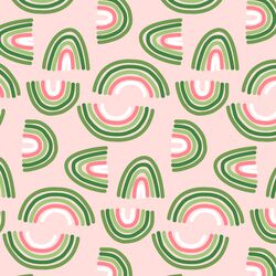 Rainbows in Powder Pink