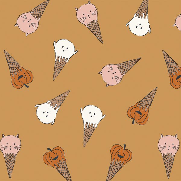 Spooky Sweet Ice Cream in Honey Yellow