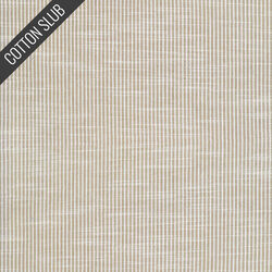 Cotton Slub in Oat Stripe