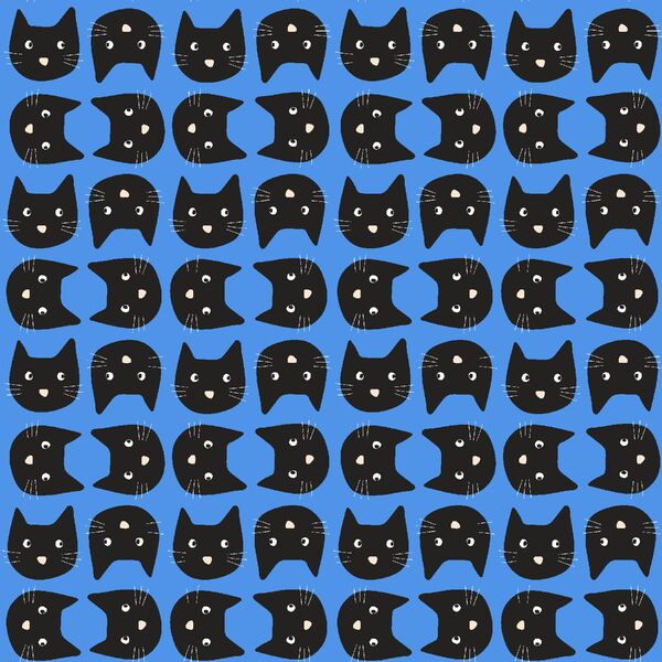 Meow in the Middle in Blue