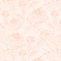 Marigold Sketch in Pink