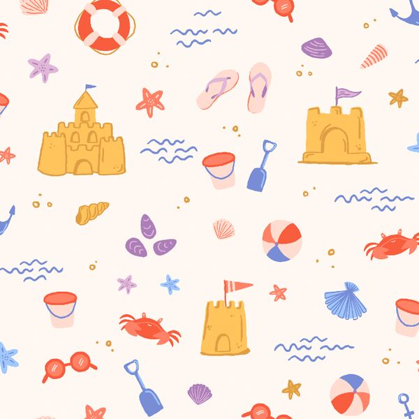 Day At The Beach in Summer
