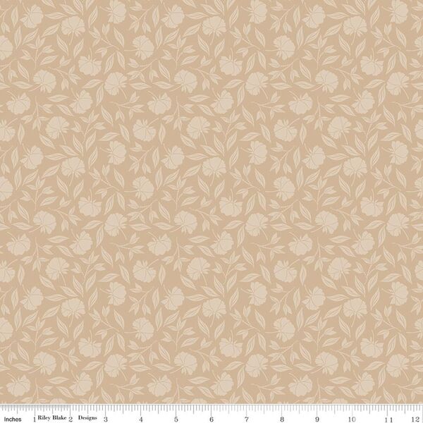 Tonal Flowers in Tan