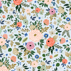 Big Deco Floral in Cloudy Blue