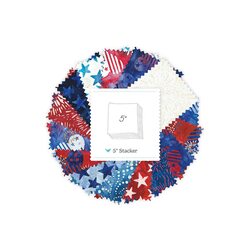 Spark of Celebration Liberty Batiks 5" Square Pack in A