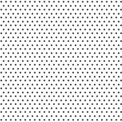 Winter Dot in Onyx on White