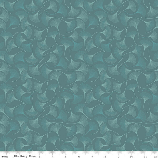 Ginkgos in Teal