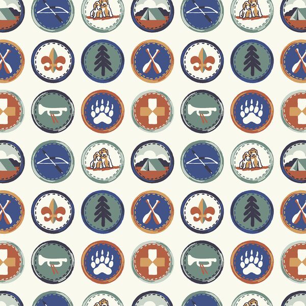 Scout Badges in Oak