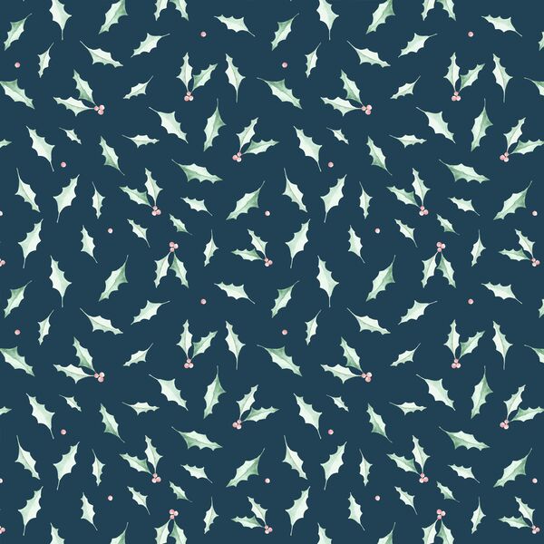 Holly Leaf in Solstice Blue
