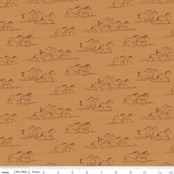 Horse Toile in Ochre