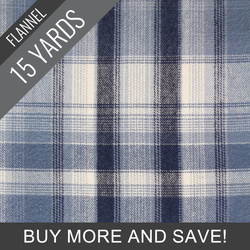 Prairie Plaid Flannel in Early Grey - 15 Yard Bolt