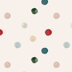 Large Painted Polka Dot in Cream