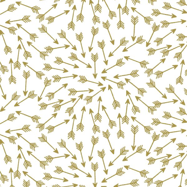 Arrows in Gold on White