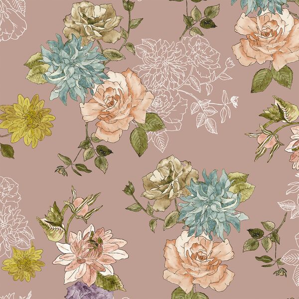 Dahlia Rose in Mauve Blush