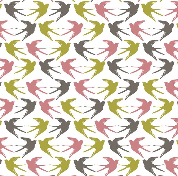 Swallows in White