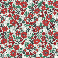 Christmas Floral in Bright