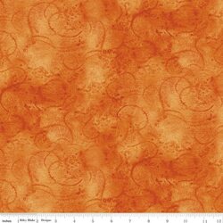 Painter's Watercolor Swirl in Orange