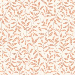 Valley Leaf in Peachy Pink on Cream