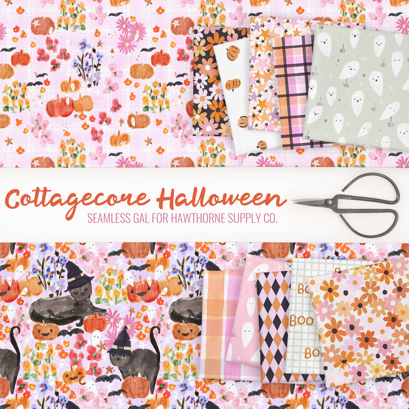 Cottagecore Halloween Poster Image