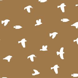 Flock Silhouette in Ochre