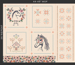 Horse Story Panel in Multi