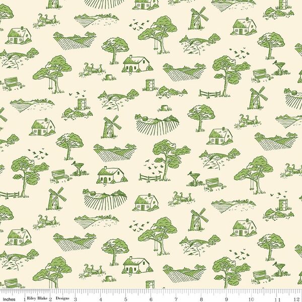 Toile in Green