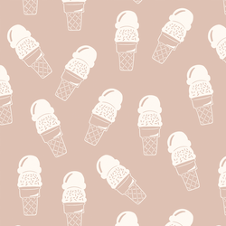 Ice Cream Cones in Dawn Pink