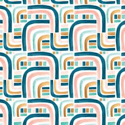 Little Retro Stripe in Rainbow