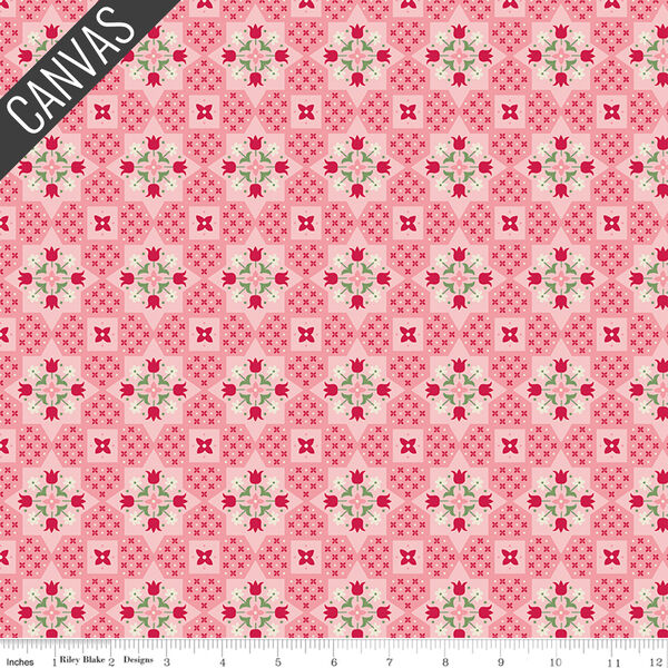 Applique Home Decor in Coral