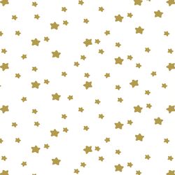 Star Light in Gold on White