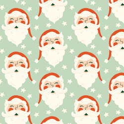 Large Jolly St. Nick in Mint Green