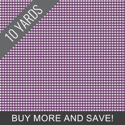 1/8" Gingham in Eggplant - 10 Yard Bolt